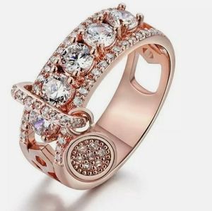 Gorgeous Women 925 Silver Wedding Rings Jewelry Wh